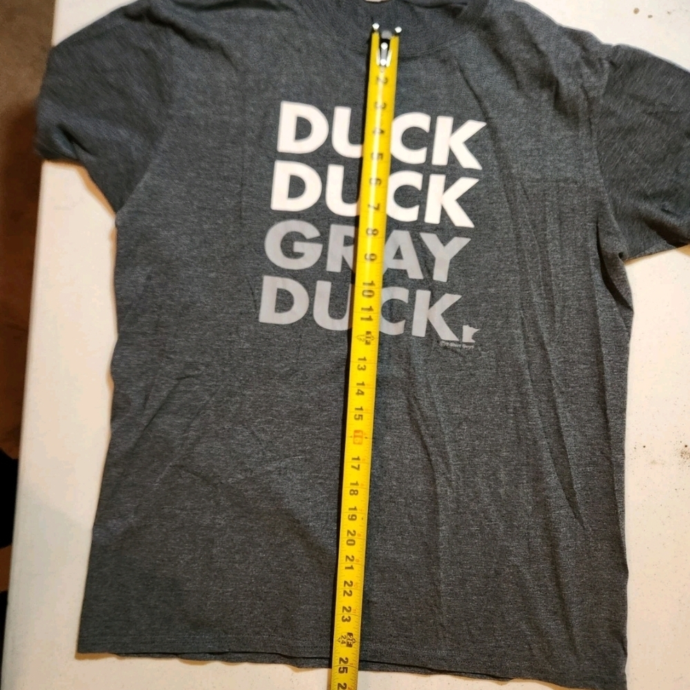 Gildan Charcoal Duck Duck Grey Duck Graphic Tee - Picture 2 of 8